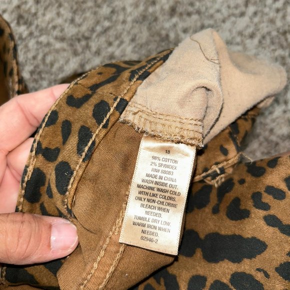 Bold Elements Leopard Print Jeans Size 18 Curvy Skinny - Picture 6 of 6